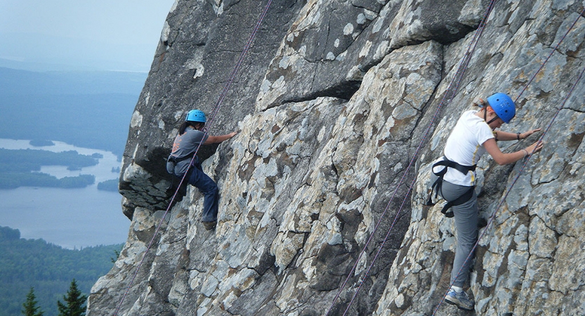 maine rock climbing camp